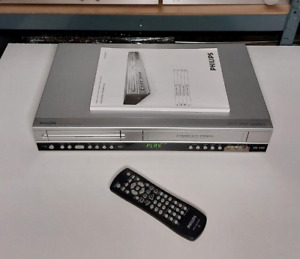 PHILIPS DVP3350V Combiné Lecteur DVD VHS avec télécommande et notice 