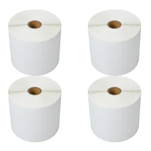 4 ROLLOS 4" X 6" de 500 piezas Etiqueta Térmica Directa para Zebra LP 2844 ZP450 Eltron 4X6 - Imagen 1 de 24