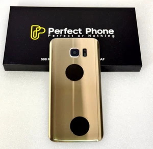 FOR SAMSUNG S7 EDGE G935F BACK REAR OEM GLASS BATTERY COVER WITH LENS-UK - Picture 1 of 10