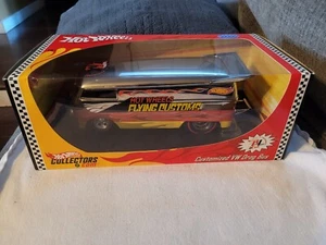 HOT WHEELS 1:18 SCALE CUSTOMIZED VW DRAG BUS RED LINE CLUB  #645/5,000 - Picture 1 of 6