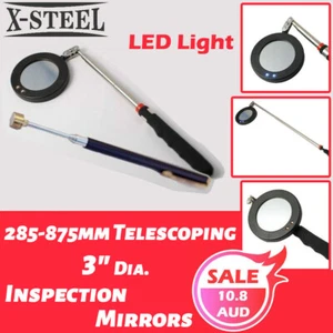 Telescopic Pick Up Tools: 3" Inspection Mirror with LED+Pick up Tools - Picture 1 of 6