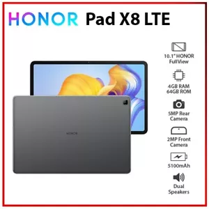 (LTE) HONOR Pad X8 10.1” 4GB+64GB Bluetooth Octa Core PC Android Tablet (New) - Picture 1 of 4