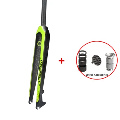 TOSEEK Carbon Fiber Fork 26/27.5/29in Rigid Mountain Bike Fork Disc Brake Forks - Image 1 of 4