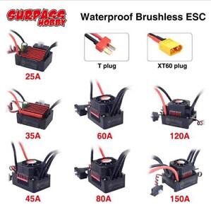 Surpass Hobby Waterproof Brushless 150A ESC Speed Controller for 1:10 1:8 RC Car