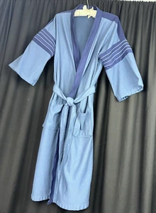 Vintage Nightsbridge Bathrobe One Size 36-46 Kimono Belted Lightweight Fleece - Picture 1 of 6