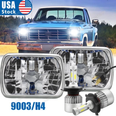 Faros LED 7x6" rectangulares DRL sellados para Ford F-250 F-150 F-550 Super Duty Foto 1 de 4