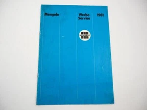 Mengele Werbung Produktanzeigen Firmenzeichen Matern Prospekt 1981 - Picture 1 of 6