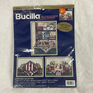 Bucilla Pre Printed Crewel Embroidery Americana Collection 42578 - Bild 1 von 5