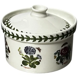 Portmeirion Botanic Garden England Small Covered Drum Casserole Dish 5" China - Picture 1 of 8