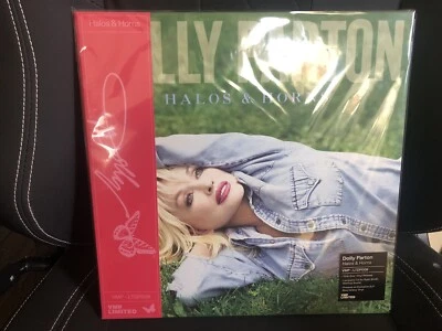 SOLD OUT VINYL ME PLEASE VMP DOLLY PARTON HALOS & HORNS DOUBLE BLUE GALAXY VINYL - Image 1 of 4