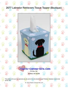 Labrador Retievers motif ou kit toile plastique surmaîtrise en tissu - Photo 1/1