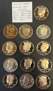 (13)x Kennedy Half Dollars 50c PROOF! Collection Set Lot All Different 1971-1994 - Picture 1 of 4