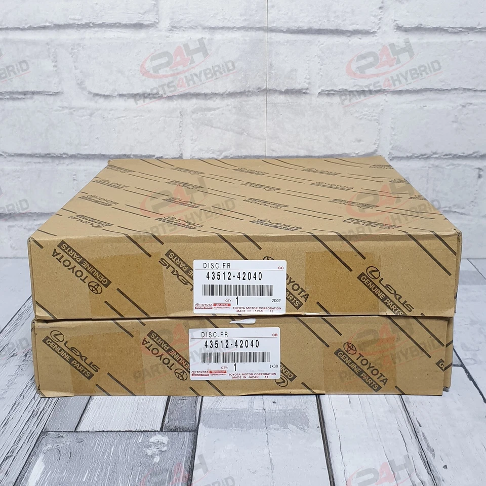 DISCOS DE FRENO DELANTERO TOYOTA RAV4 GENUINOS 2005 - 2012 PIEZA DE FABRICANTE DE EQUIPOS ORIGINALES 43512-42040 TOTALMENTE NUEVOS Foto 1 de 1