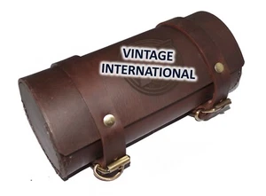 For Matchless Bikes Brown Leather Tool Bag Roll With Logo @US - Picture 1 of 6