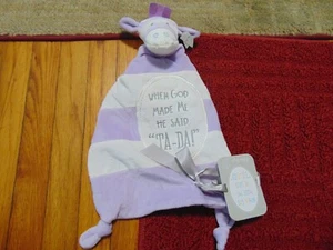 GRASSLANDS ROADS PURPLE WHITE STRIPE ZEBRA HORSE SECURITY BLANKET WHEN GOD MADE - Picture 1 of 3