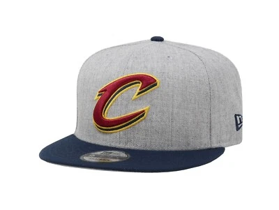 New Era 9Fifty Men Women Cap Cleveland Cavaliers 2Tone Heather Gray Snapback Hat