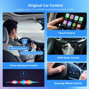 Carplay Android Smart Box A7 2 In 1 Mini Adapter Wifi6 Dual Band WirelessAdapter - Picture 1 of 9