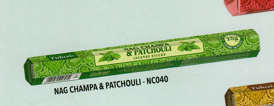 Tulasi Nag champa / Patchouli  incense sticks [6 Pack of 15 Gms ] 120sticks - Image 1 of 1