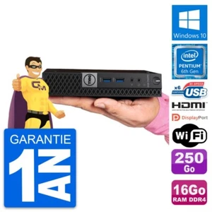 Mini PC Dell 5050 Micro Intel G4400T RAM 16Go Disque 250Go HDMI Windows 10 Wifi - Photo 1/7