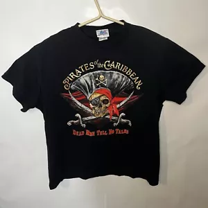 Men's Y2K Disney Resort Pirates Of The Caribbean Dead Man T Shirt - Size Medium - Picture 1 of 5