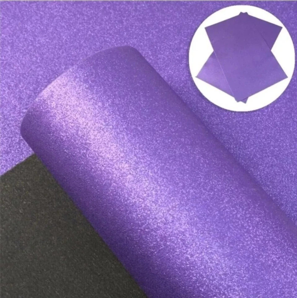 Темно-фиолетовый жемчуг мерцание искусственной кожи рулон 12 «x 55» - Изображение 1 из 1