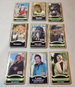 Star Wars Folding Statistic Cards Chewbacca R2-Q5 Lando Obi-Wan Kenobi Hasbro - Picture 1 of 3