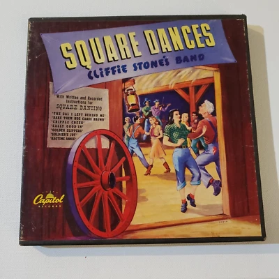 Square Dances by Cliffie Stone’s Band - 45 RPM 4 Record Box Set - Image 1 of 4