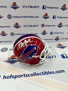 BRUCE SMITH SIGNED BUFFALO BILLS THROWBACK MINI HELMET - JSA COA - Picture 1 of 1