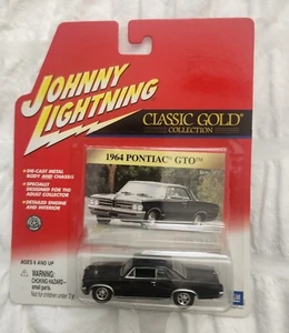 JOHNNY LIGHTNING CLASSIC GOLD- '64 PONTIAC GTO BLACK & '70 MERC MONTEGO BLUE [2] - Picture 1 of 2