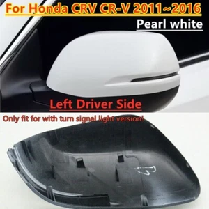 For Honda CRV CR-V 2011~2016 Pearl White Left Side Mirror Cover House Shell Cap - Bild 1 von 5