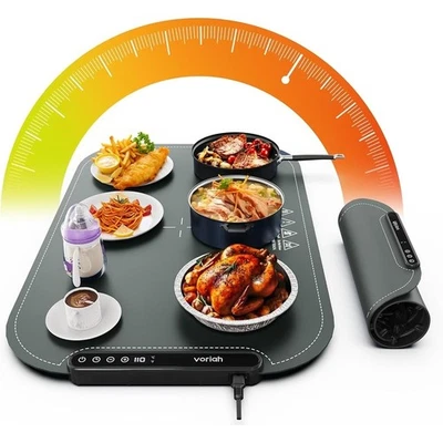 Electric Food Warming Mat Adjustable Temperature Smart Timer Waterproof 250W New - Image 1 of 4