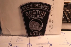 police patch  BOSTON POLICE MASSACHUSETTS SPECIAL OPERATIONS SUBDUED - Picture 1 of 1