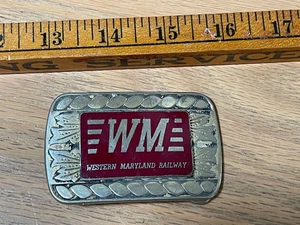 Vintage Western Maryland Eisenbahn Gürtelschnallen - Bild 1 von 2