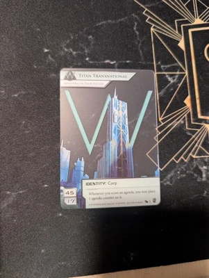 Android Netrunner Promo Acrylic Transparent ID FFG: Titan Transnational - Image 1 of 2
