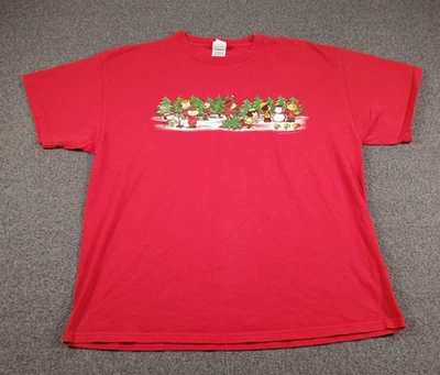 Vintage Peanuts Snoopy Charlie Brown Christmas T Shirt Mens Size XL Snoopy - Image 1 of 4