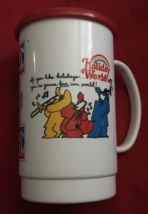 Vintage Holiday World Santa Claus Indiana Comeback Cup With Lid Graphics 30 OZ - Picture 1 of 6