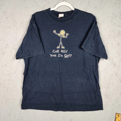 Camisa De Colección Call 911 Cuz I'm Cut Para Hombres XL Azul Divertido Gráfico Humor Gimnasio Músculos Foto 1 de 4