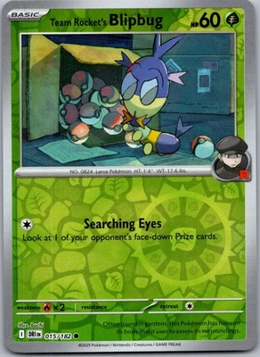 Team Rocket's Blipbug SV10: Destined Rivals 015/182 Reverse Holo - Image 1 of 2