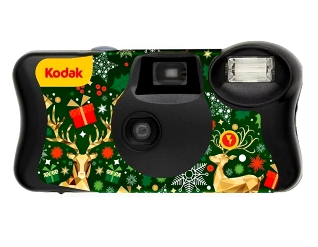 KODAK FUN FLASH 39exp Single Use CHRISTMAS EDITION Camera - Dated 08/2027 - Image 1 of 1