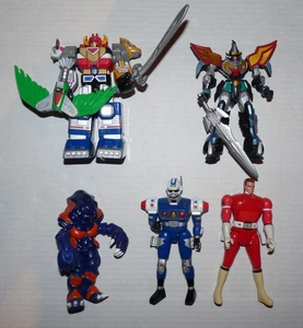 MMPR POWER RANGERS LOT OF 5 TOMMY RED RANGERS MYSTIC FORCE TITAN MEGAZORD BANDAI - Bild 1 von 2