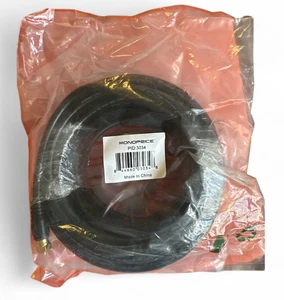 Cable coaxial Monoprice RG6 Quad Shield F-Type CL2 Clasificado Negro - Imagen 1 de 1