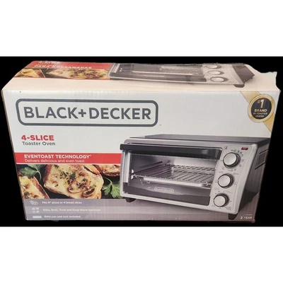 BLACK+DECKER 4-Slice Toaster Oven Stainless Steel TO1356SG Sealed Brand New - Image 1 of 3