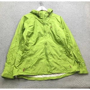 Eddie Bauer Windbreaker Hoodie Jacket Women's XL Long Sleeve Full Zip Green - Picture 1 of 10