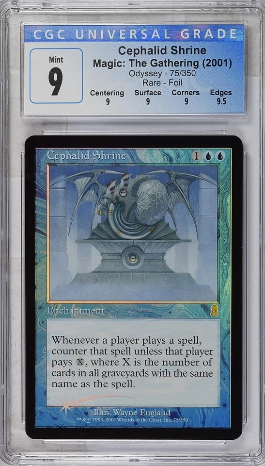 CEPHALID SHRINE Odyssey Foil Rare CGC 9 Q+ MTG [Nostalgium] - Image 1 of 2