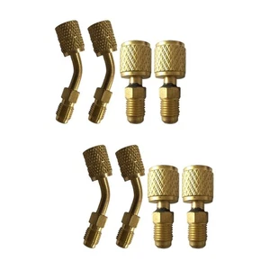 8 Stück R410A Klimaanlage Kälte Umrüstung Adapter Schlauch Set Kits - Bild 1 von 12