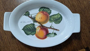 PORTMEIRION Botanischer Garten Au Gratin Bäcker mit ovalem Griff 12 Zoll römische Aprikose - Bild 1 von 9