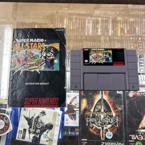 Super Mario All-Stars (Super Nintendo Entertainment System, 1993) With Manual - Picture 1 of 3