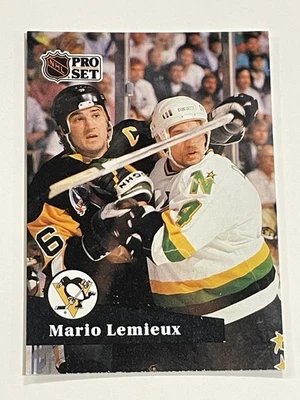 Juego profesional de hockey 1991-92 #194 - Mario Lemieux - Pittsburgh Penguins Foto 1 de 2