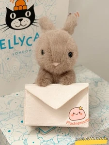 Jellycat Messenger Bunny- RARE HTF- NWTags & Protector- Fast Shipping! - Picture 1 of 9