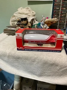 Die Cast LIBERTY CLASSICS BUDWEISER BUD ONE AIR SHIP BLIMP RED AND WHITE Bank - Picture 1 of 7